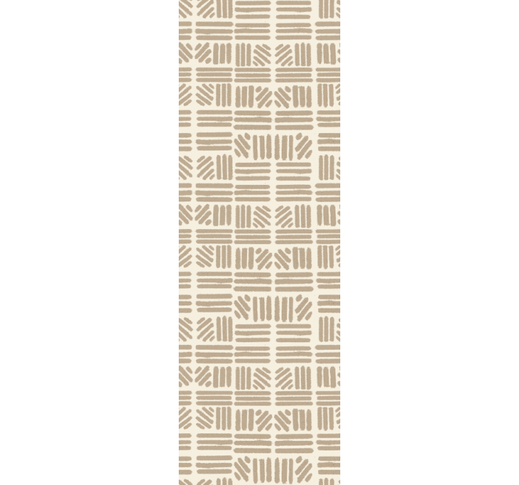 Geometriske linjemønstre moderne tapet - TenStickers