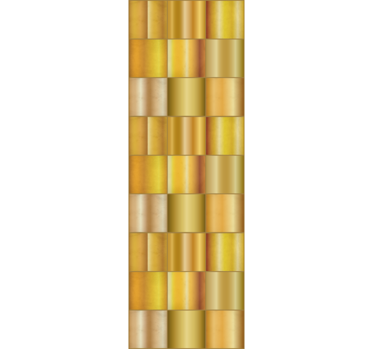 Gyldent geometrisk mønster struktur tapet - TenStickers