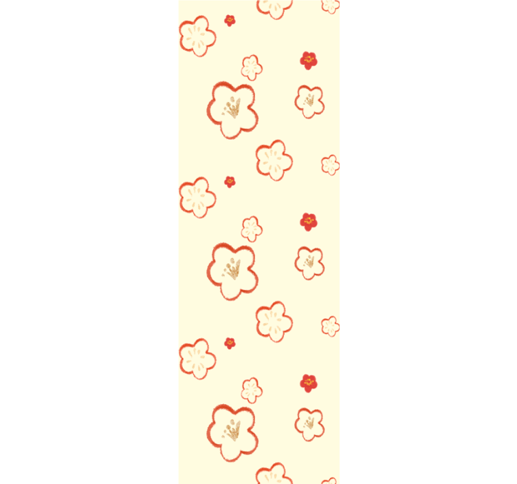 Delikate blomstermønstre blomster tapet - TenStickers