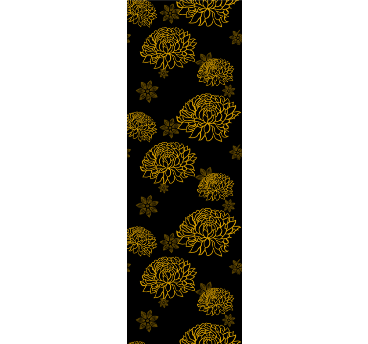 Krysantemum blomster tapet - TenStickers