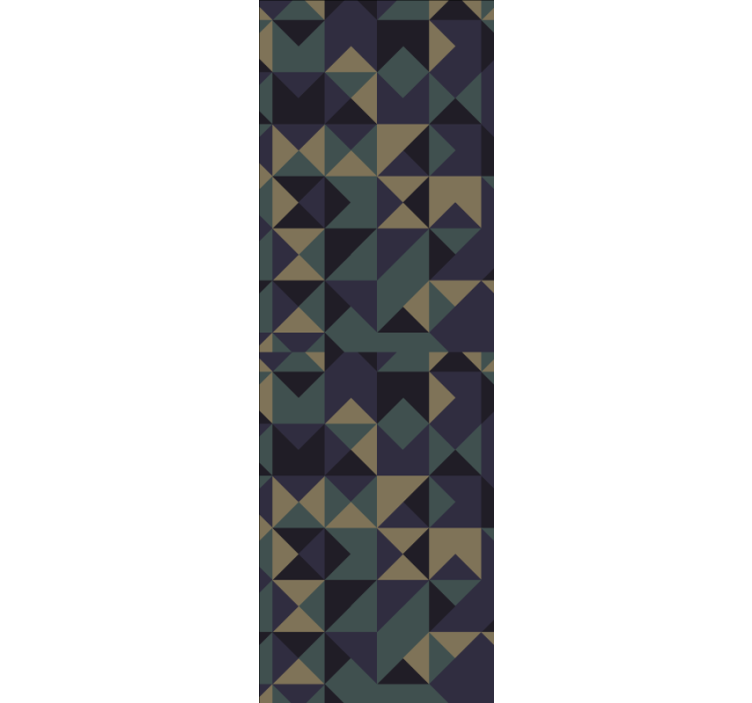 Geometrisk abstrakt arrangement tapet med trekanter - TenStickers