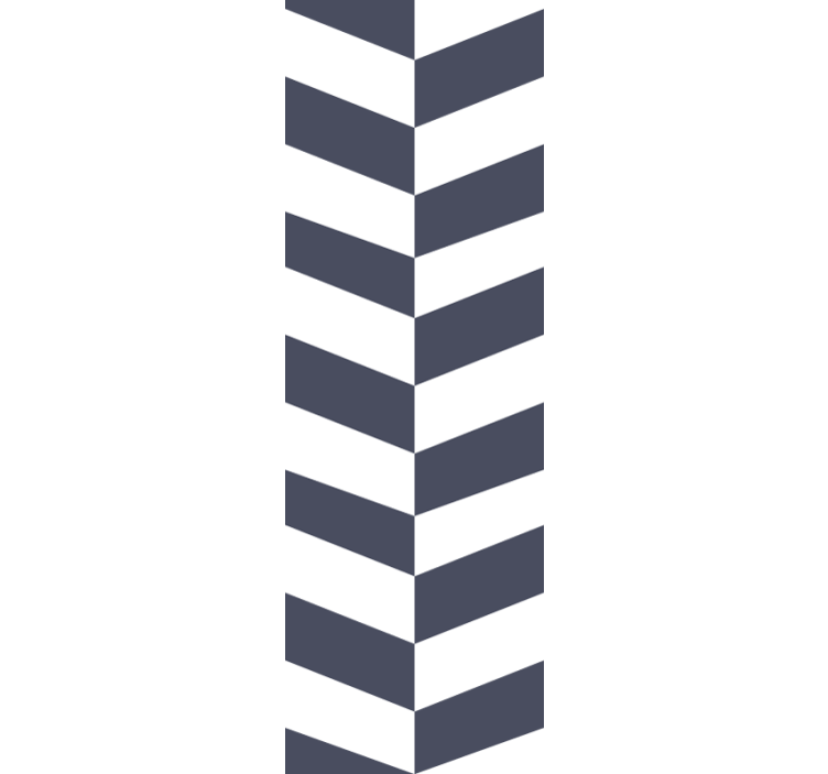 Marineblå striber mønster stribet tapet - TenStickers