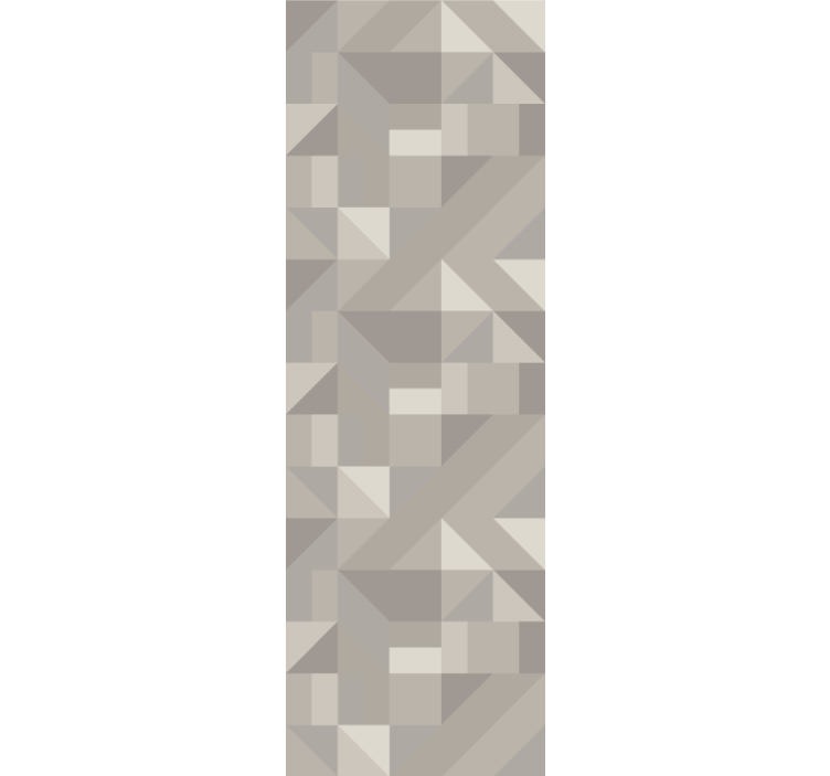 Neutrale beige nuancer geometrisk tapet - TenStickers