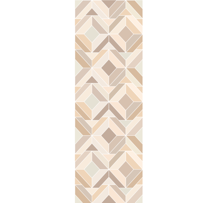 Beige lagdelte former geometrisk tapet - TenStickers