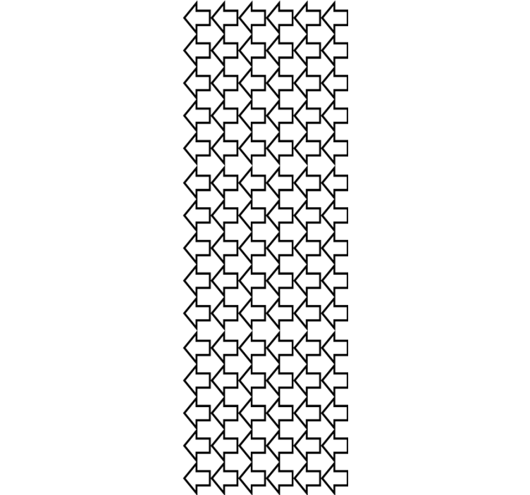 Retningspil mønster geometrisk tapet - TenStickers