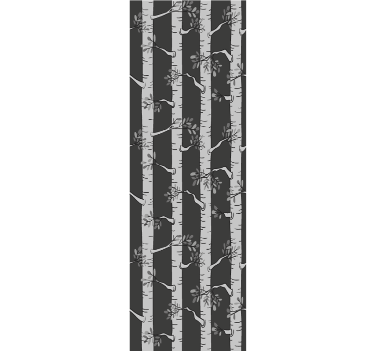 Elegant birkeskov træ på tapet - TenStickers