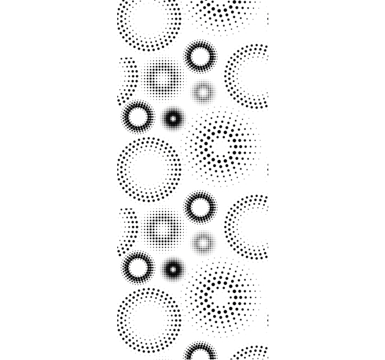 Pointillistisk geometri prikket tapet - TenStickers