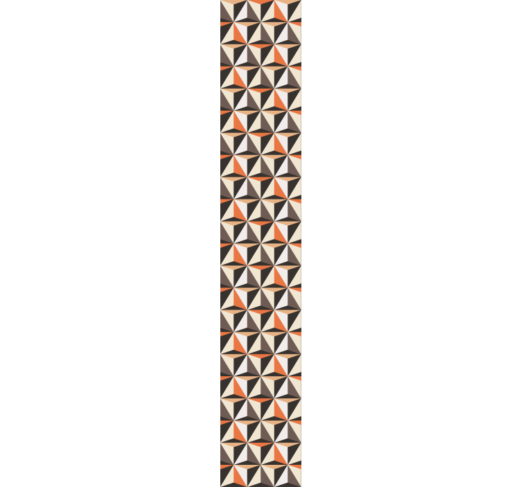 Geometriske trekanter arrangement tapet i stuen - TenStickers