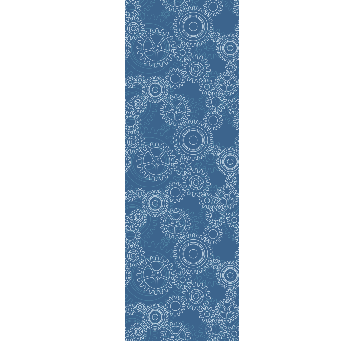 Geometriske gear mønstre 3d tapet - TenStickers