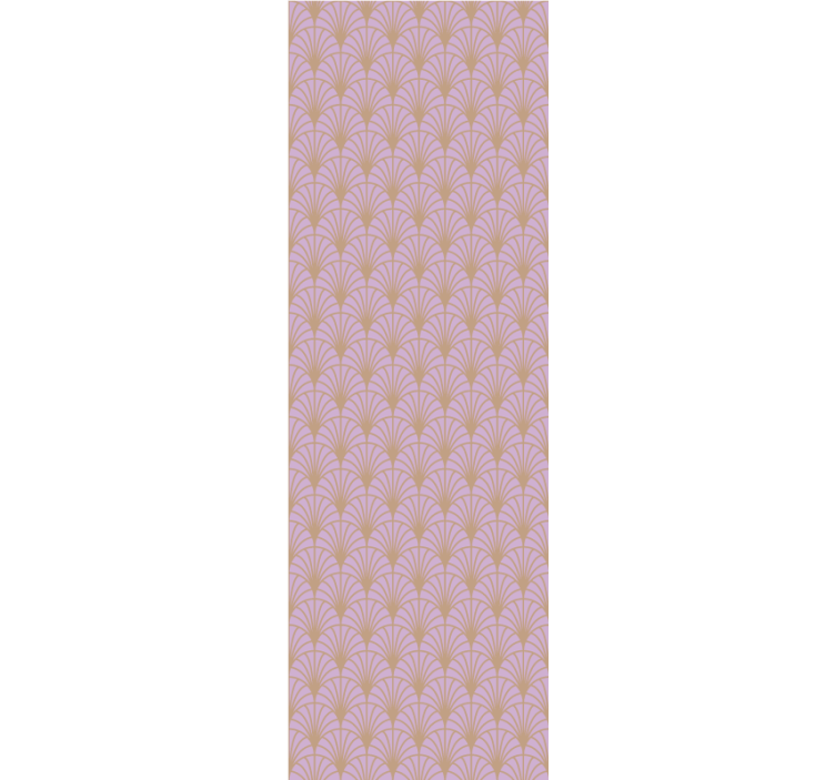 Lyserød og guld art deco tapet til stue - TenStickers