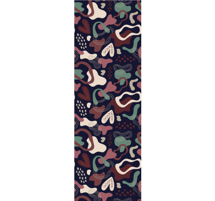 Flydende geometrisk mønster abstrakt tapet - TenStickers