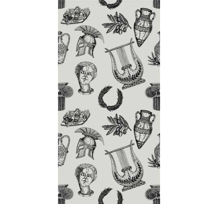 Gamle rom symboler abstrakt tapet - TenStickers