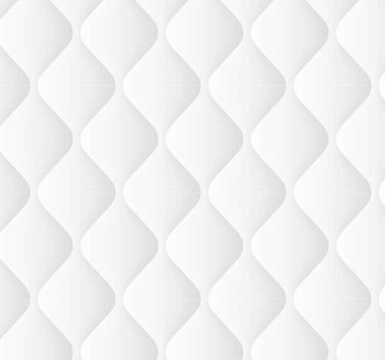 Hvid rudeformet tekstur tapet - TenStickers