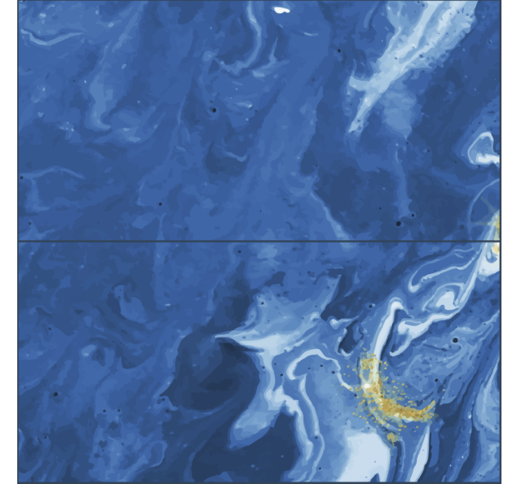 Tapet med blå sten tema - TenStickers