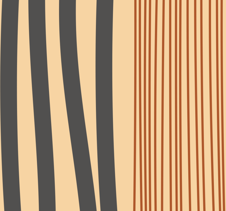 Boho striber design tapet i stuen - TenStickers