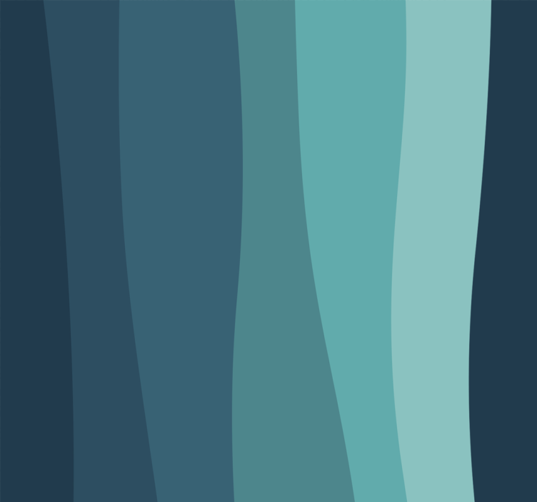 3d tapet bølgede havstrømme - TenStickers