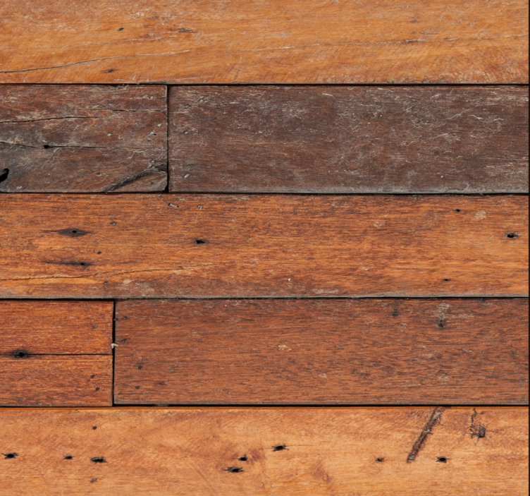 Træpanel accent tapet til soveværelse - TenStickers