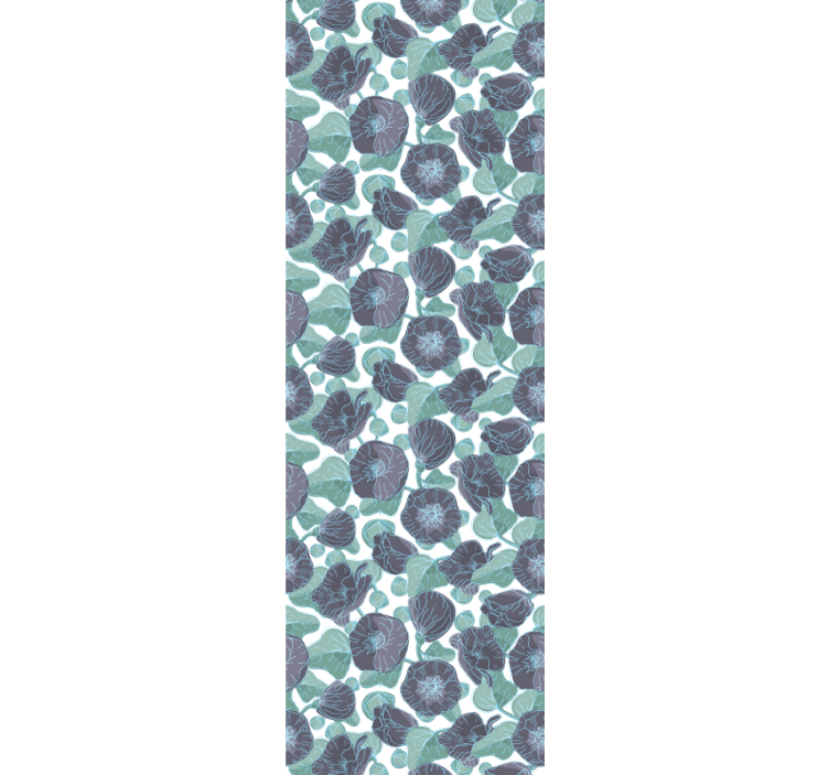 Malve blomster blomstret tapet - TenStickers