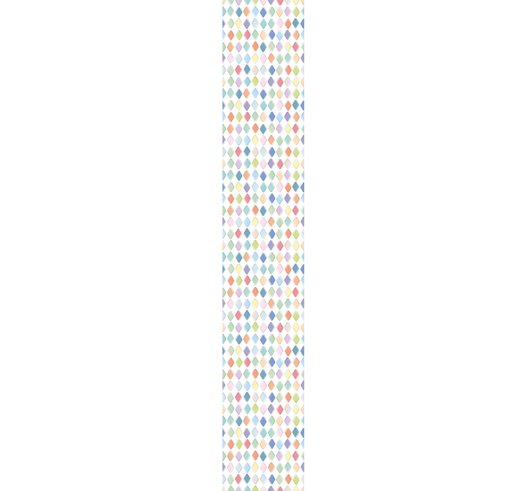 Farverige harlekin diamanter tapet kunst - TenStickers