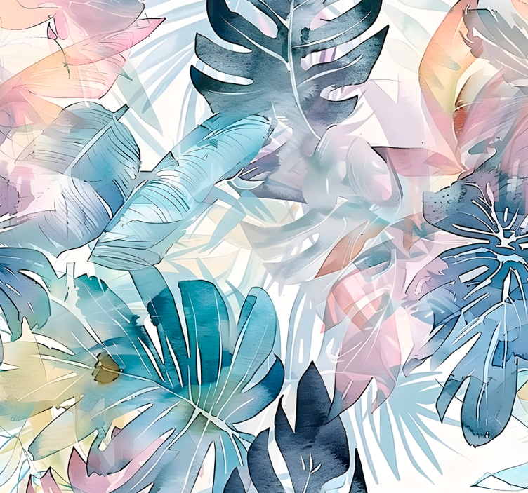 Store tegnede blade tapet blade - TenStickers