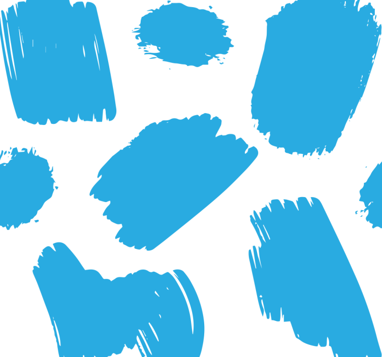 Abstrakte penselstrøg abstrakt tapet - TenStickers