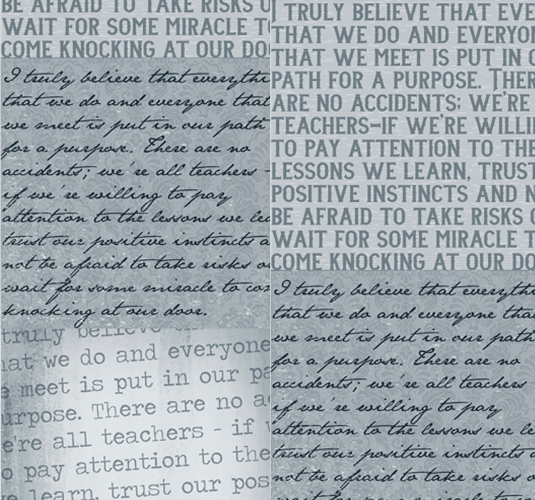 Inspirerende tekst tapet med tekst - TenStickers