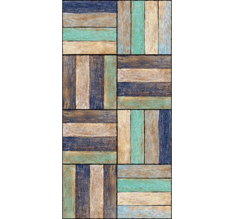 Farverige moderne moderne tapet - TenStickers