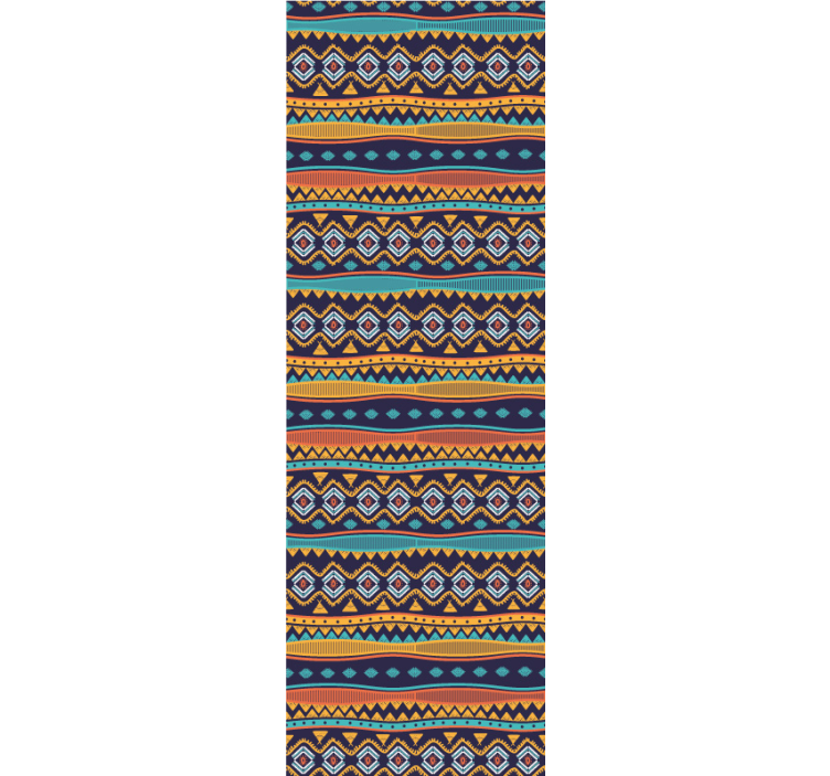 Oldtids stammedesign tekstureret tapet - TenStickers