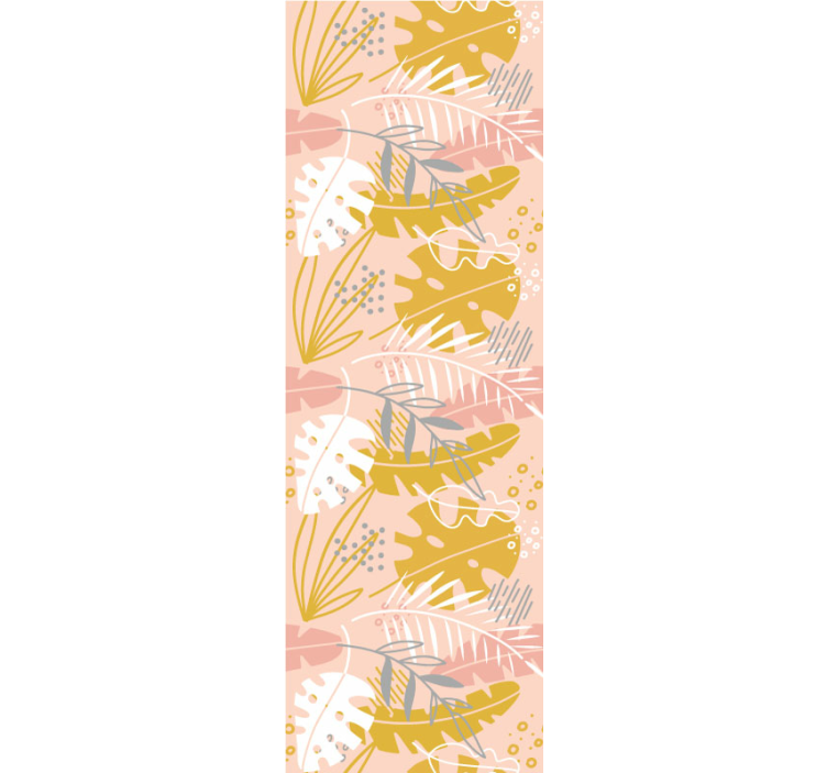 Retro blomster blomst tapet - TenStickers