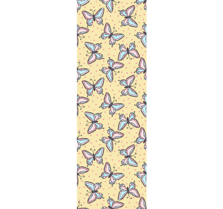 Sommerfugle med hjerter tapet - TenStickers