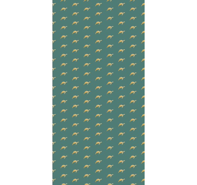 Geometrisk skildpadde soveværelse tapet - TenStickers