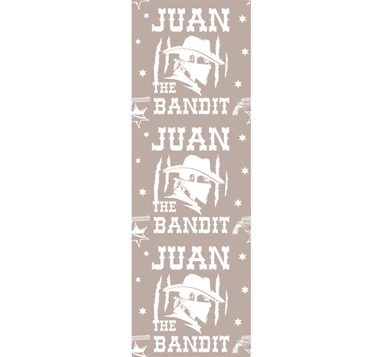 Bandit med tapet til soveværelse - TenStickers