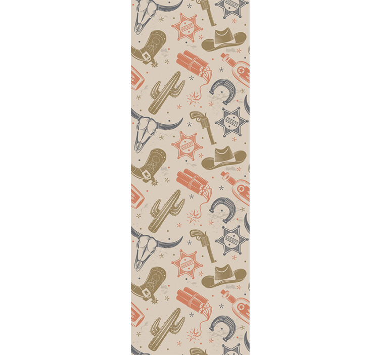Motiver med cowboy-tema tapet kunst - TenStickers