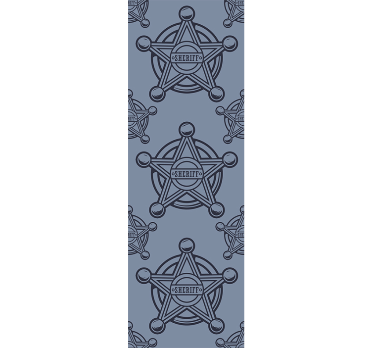 Sherifstjernemønstre personlig tapet - TenStickers