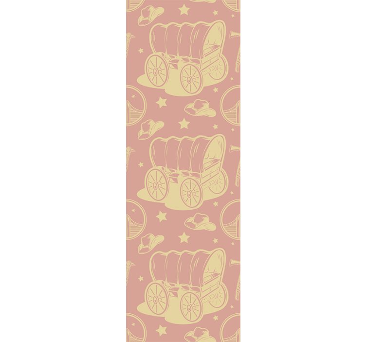 Cowboy vogn soveværelset tapet - TenStickers