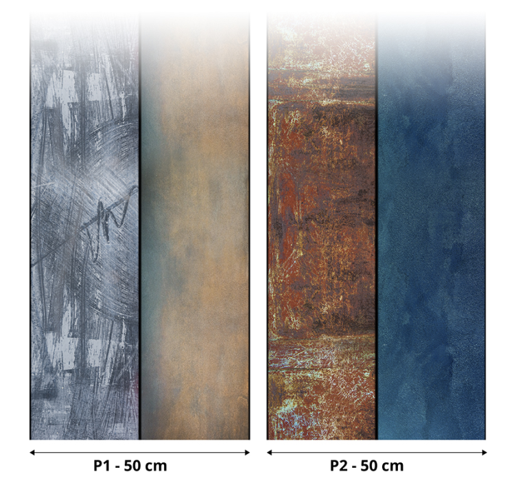 Vinter landskab abstrakt tapet - TenStickers