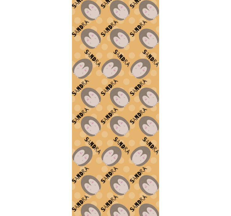 Brugerdefineret pindsvin mønster baby tapet - TenStickers