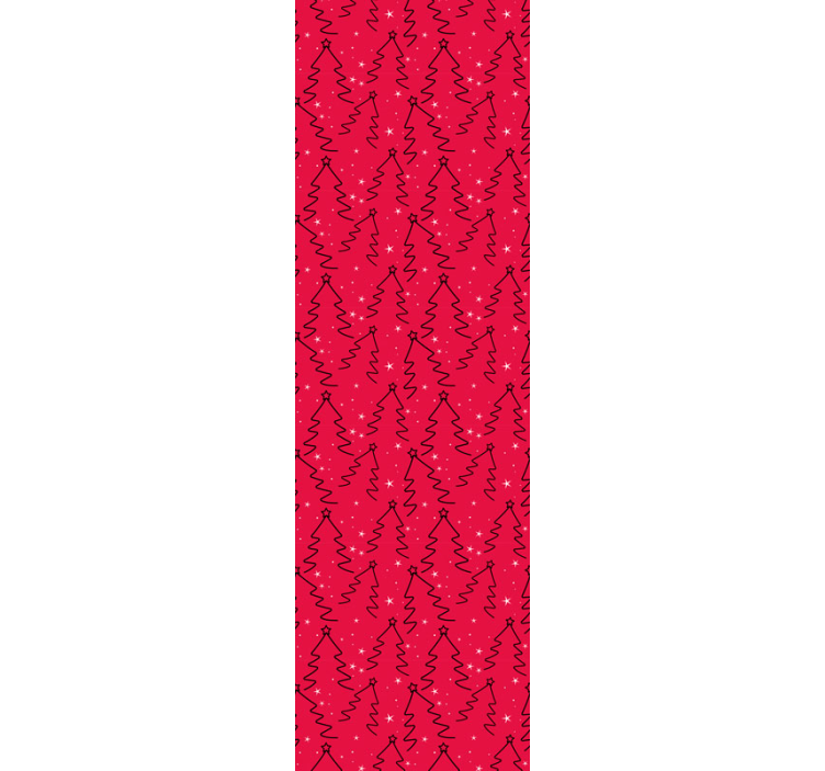 Juletræer motiv stue tapet - TenStickers