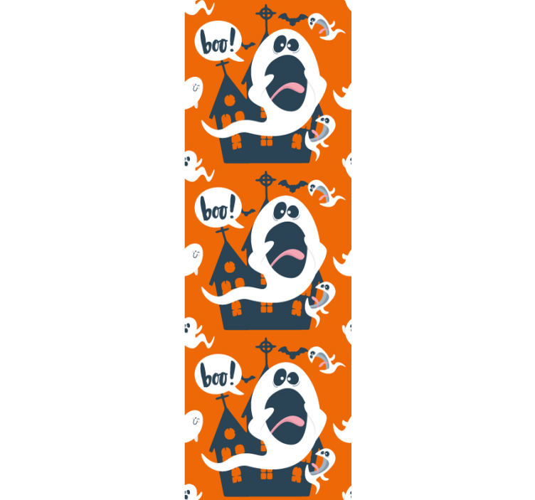 Spøgelser og tilholdssteder halloween tapet - TenStickers