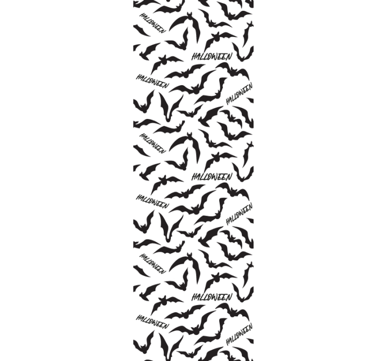 Flagermus og tekst halloween tapet - TenStickers