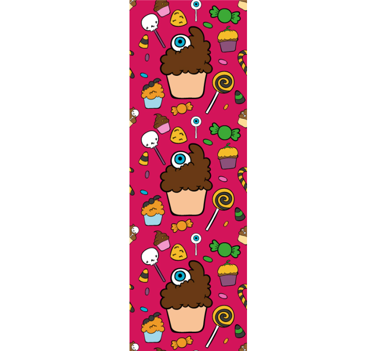 Dekorative cupcakes tapet til børn - TenStickers