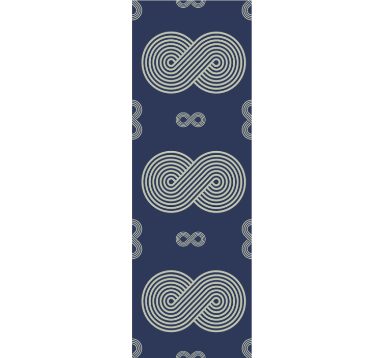 Infinity loop mønster geometrisk tapet - TenStickers
