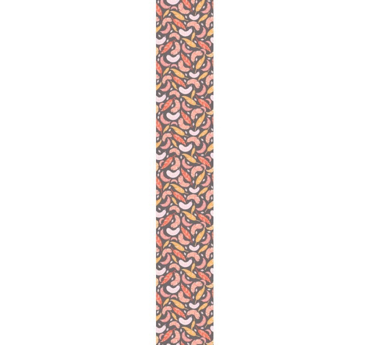 Farverigt fjer mønster tapet blade - TenStickers