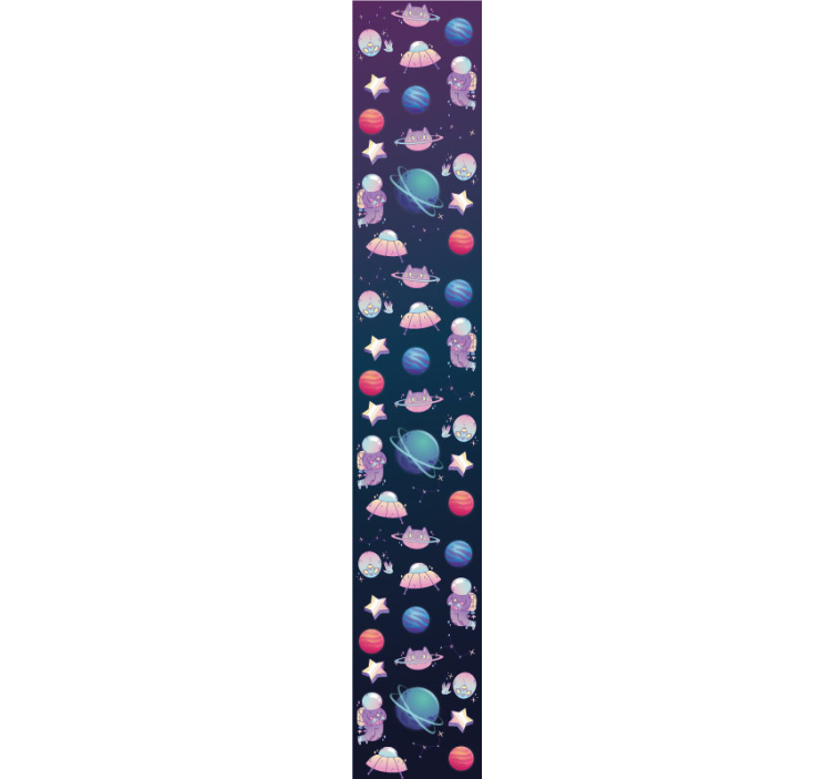 Planeter og UFOer tapet soveværelse - TenStickers