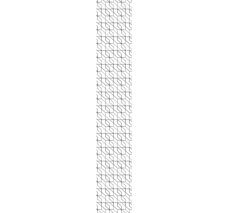 Stilfuldt linjearrangement tapet i stuen - TenStickers