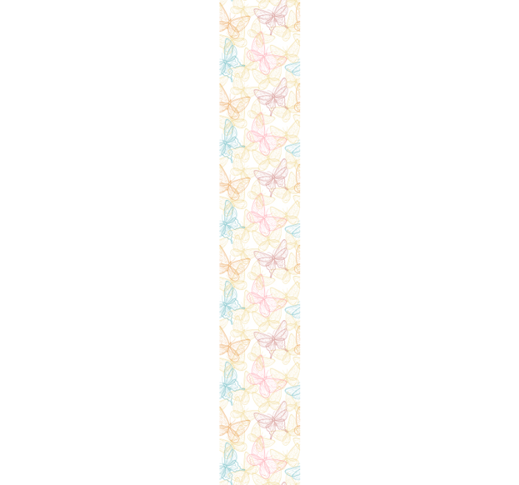 Badeværelse tapet flerfarvet sommerfugl - TenStickers