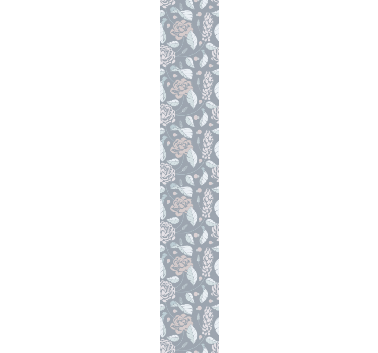 Botaniske blomster blomstret tapet - TenStickers