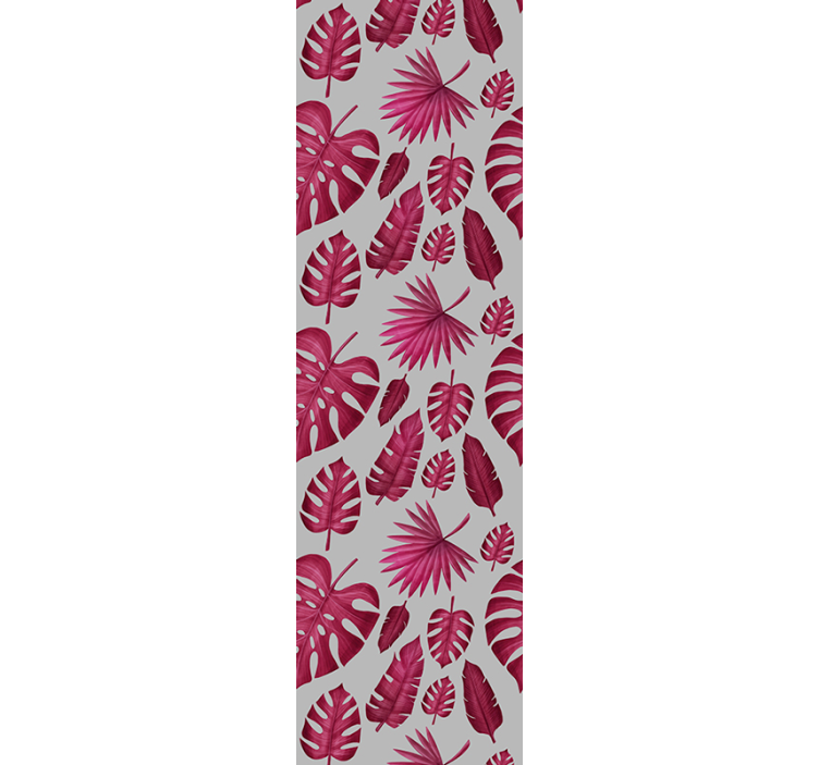 Tropisk bladmønster tapet blade - TenStickers