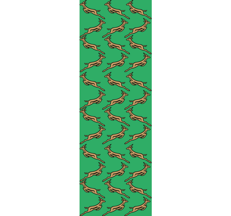 Løbende gazeller tapet med dyr - TenStickers