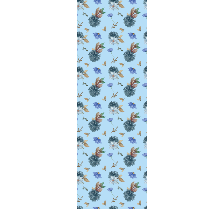 Blomstermønstret design blomster tapet - TenStickers